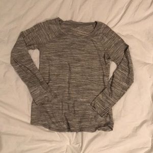 Girls marled gray top